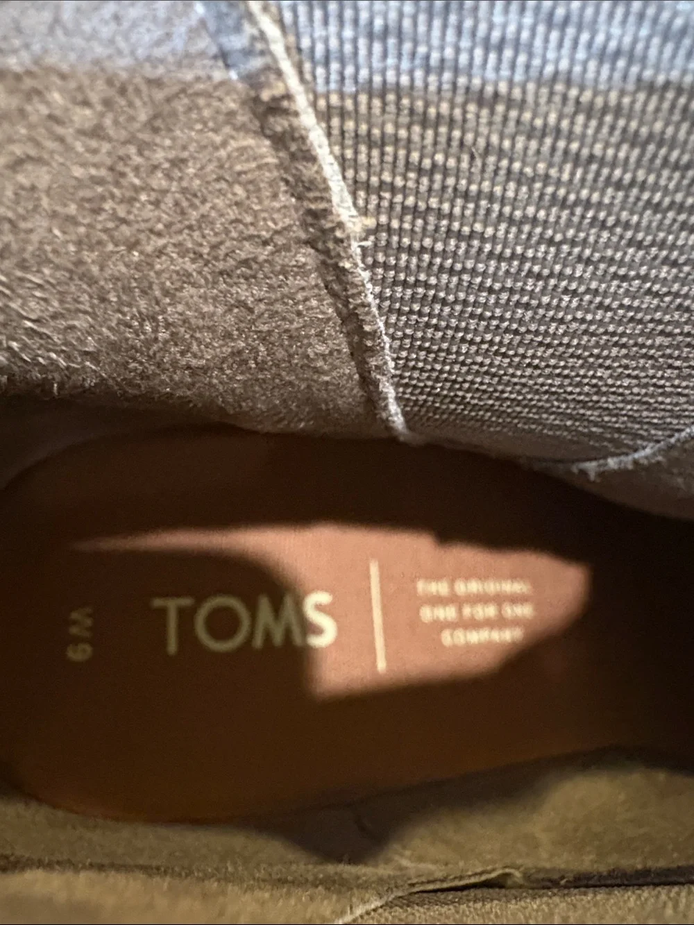 Toms Taupe Suede Wedge Ankle Booties-Size 9